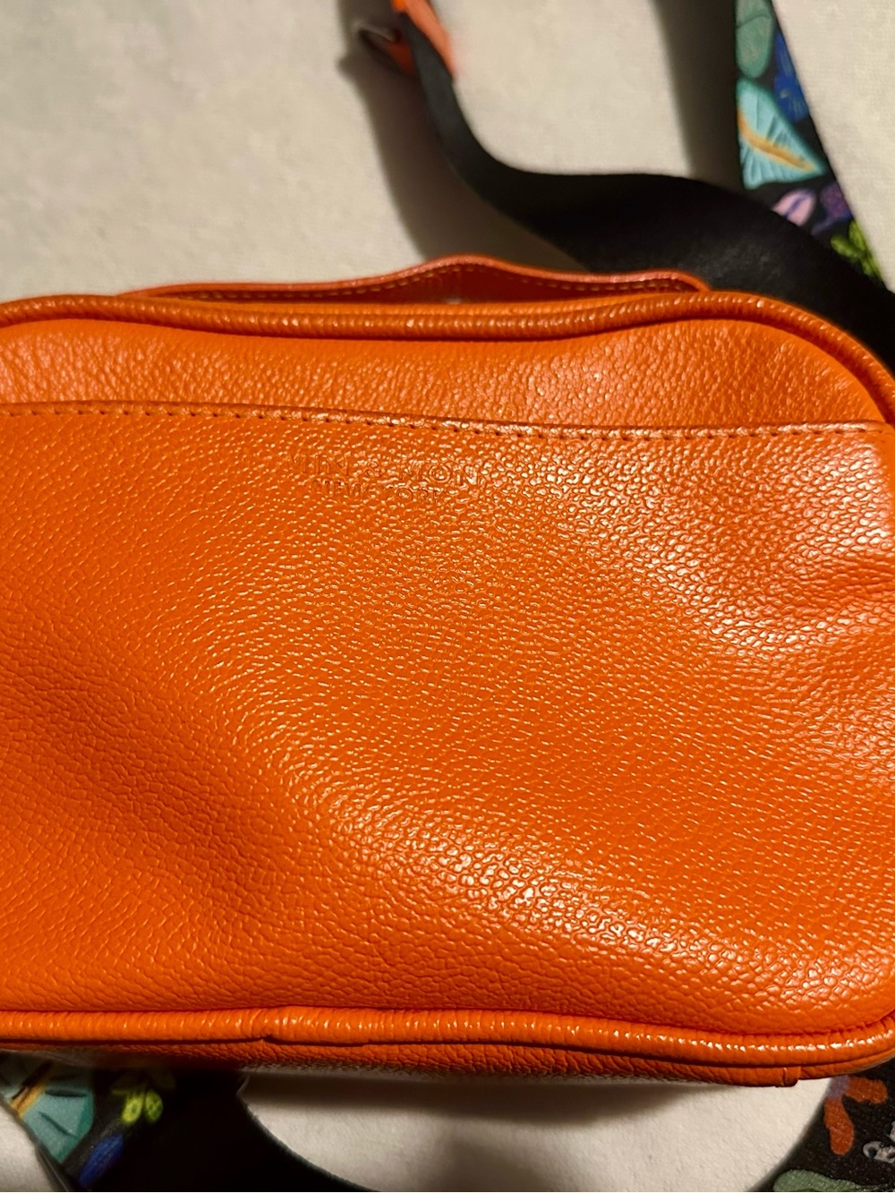 Orange Embroidered Tiger Crossbody Bag - Picture 5 of 7